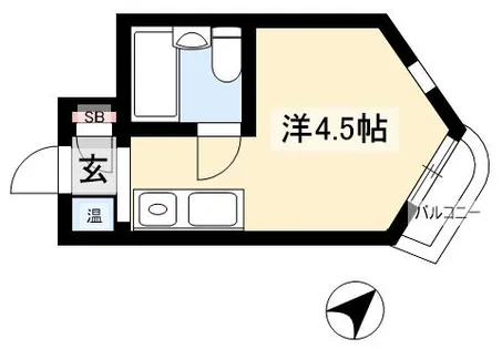 プレスイン金山【5-D号室】の間取り