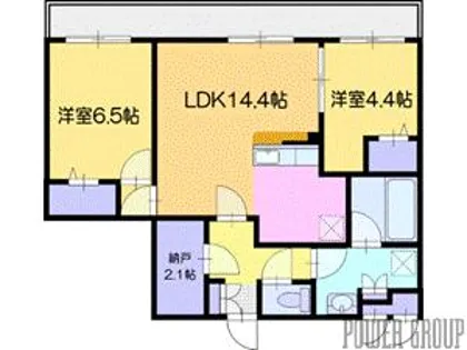 フェリシアス【3階】の間取り