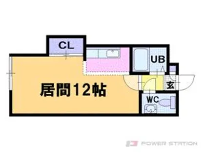 オーシャンハイツ大東【4階】の間取り