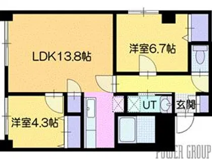 ハイツユートピア【2階】の間取り