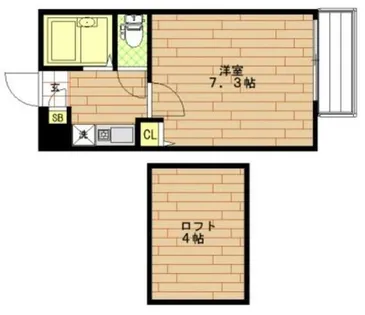 エス・グランデ渋川【3階】の間取り