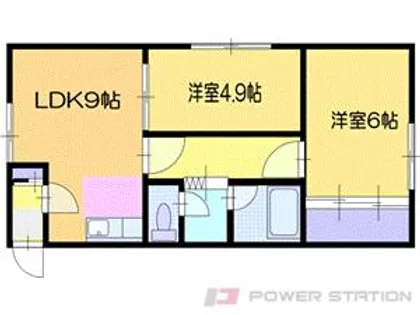 コーポムーンライトR【1階】の間取り