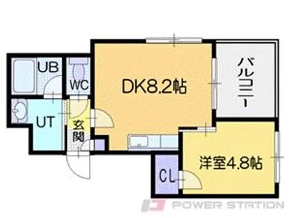 TEADA入船【3階】の間取り