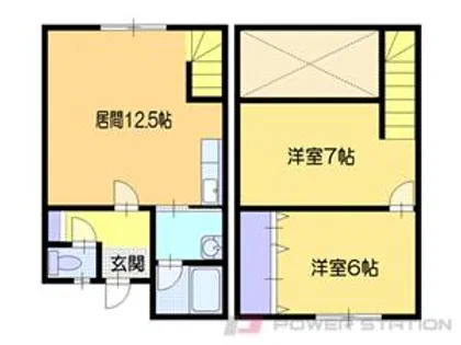 スカイアート815B【1階】の間取り
