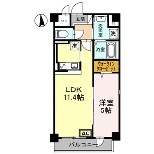 Gloria【5階】の間取り