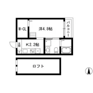 愛知県名古屋市中村区森田町1丁目【アパート】の間取り