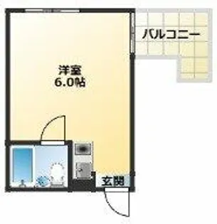 プログレス駒川【6階】の間取り