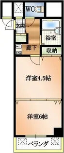 パールプラザ堀田【401号室】の間取り