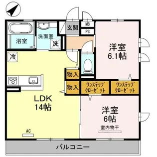 シャバーニ【3階】の間取り