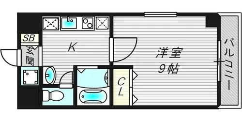 ルミエール姫里【4階】の間取り