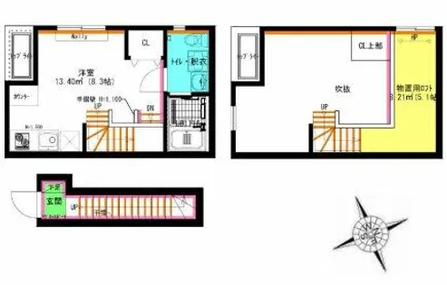 Thyme one【2階】の間取り
