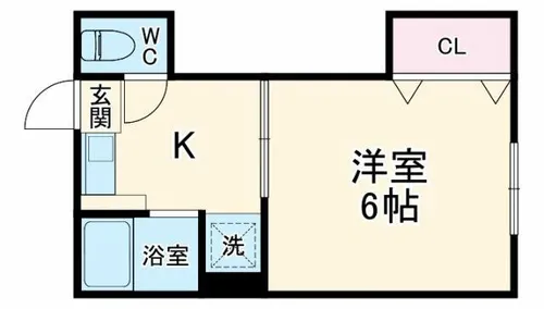 アーバン古渡【2A号室】の間取り