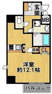ONLY ONE三田駅前【4階】の間取り