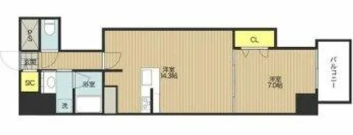 リアライズ天満橋【2階】の間取り