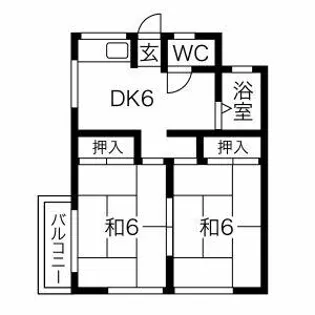 プランドゥ九工大前【2階】の間取り
