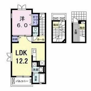 ベル・セゾン【3階】の間取り