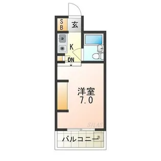 マンション中村【404号室】の間取り