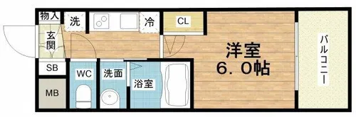 ザ・ウエストマークシティプレミアム【9階】の間取り