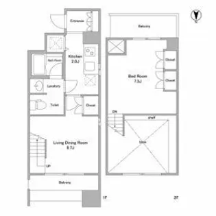 アプリーレ久屋大通公園【13階】の間取り