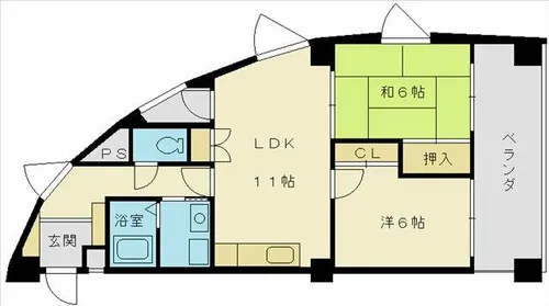 Sun・Cedar【406号室】の間取り
