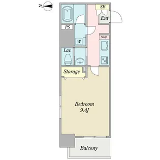 プロシード瑞穂【0403号室】の間取り