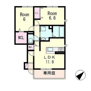 アリエッタ【1階】の間取り