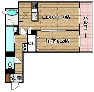 shamaison Blanche【303号室】の間取り