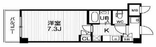 アーデン森之宮【7階】の間取り