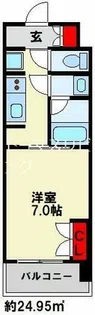 RJRプレシア西小倉駅前【1402号室】の間取り