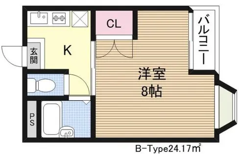 TARO淡路【3階】の間取り