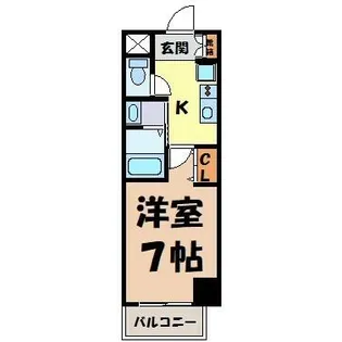 リアライズ代官町【3階】の間取り
