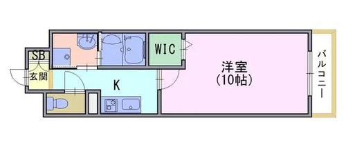 グローリードミール開田【1階】の間取り