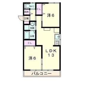 ピッコロマスダ【2階】の間取り