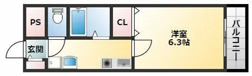 エムズコンフォート【3階】の間取り