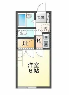 ウイングコート羽根井【2階】の間取り