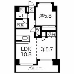ヒルクレスト千早30【902号室】の間取り