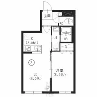 EXCELLENT HOUSE中の島【3階】の間取り