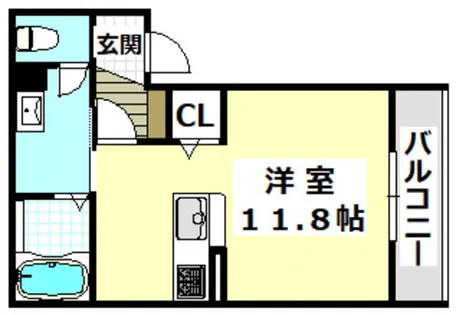 Cuorell Ⅱ【301号室】の間取り