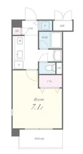 サントゥールくいな橋【1階】の間取り