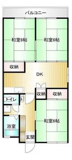 ダイマルコーポ柏の森【203号室】の間取り