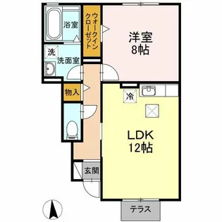 セジュール桜井 A棟【1階】の間取り