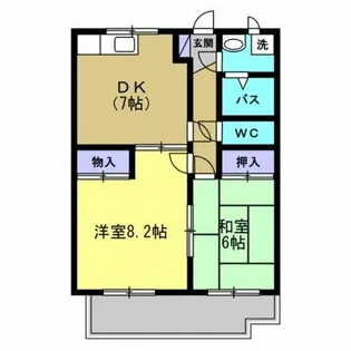 シードルハイツⅢ【2階】の間取り