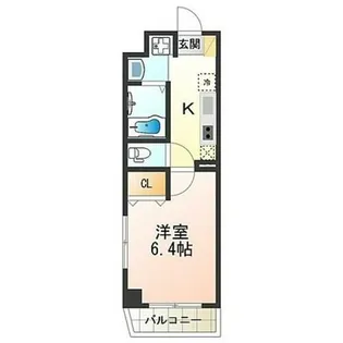 みおつくし粉浜【401号室】の間取り