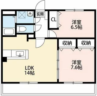 カテドラール柱曙【102号室】の間取り
