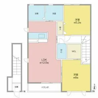 ポラリス【A201号室】の間取り
