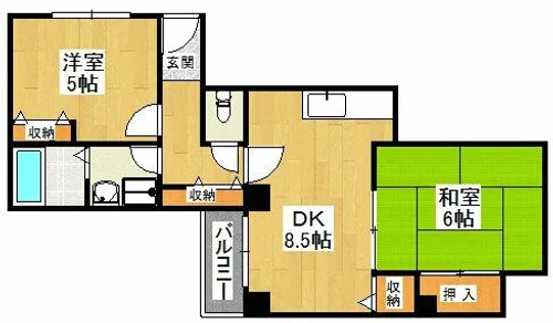 ヴィラ狭山【3階】の間取り