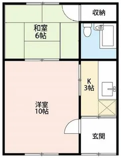愛知県岡崎市美合町字北屋敷【アパート】の間取り