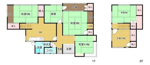 福岡県北九州市八幡西区瀬板2丁目【一戸建】の間取り