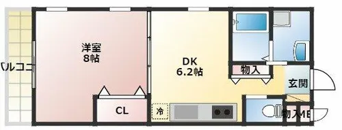 レシア舞子【4階】の間取り