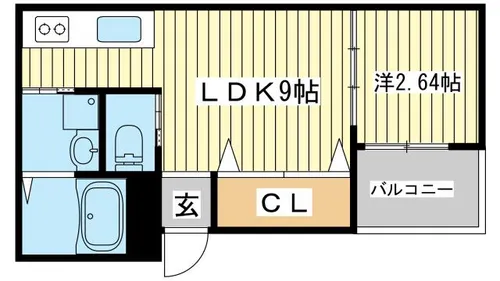 コティ網干【103号室】の間取り